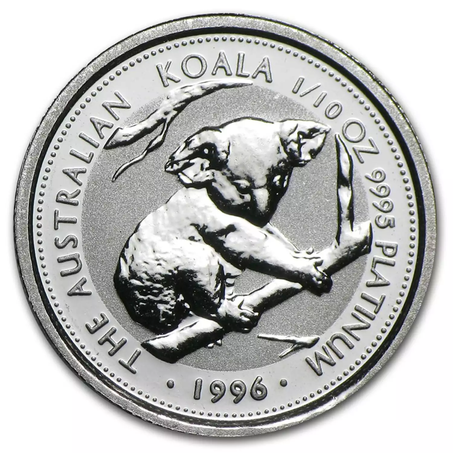 1996 1/10oz Australian Perth Mint Platinum Koala (2)