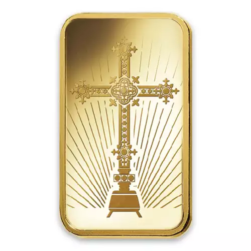 1oz PAMP Gold Bar - Romanesque Cross (2)