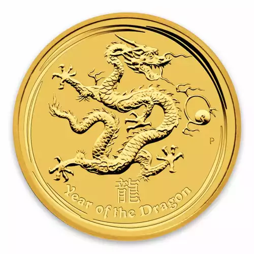 2012 1/4oz Australian Perth Mint Gold Lunar II: Year of the Dragon (3)