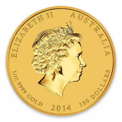 2014 1oz Australian Perth Mint Gold Lunar II: Year of the Horse (2)