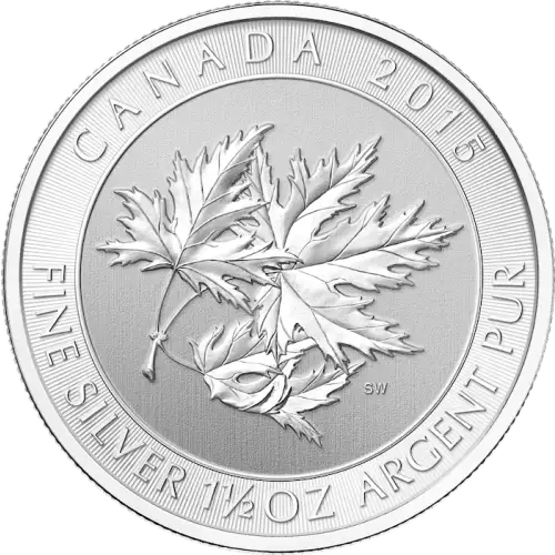 2015 1.5oz Canadian Silver Maple Leaves (2)