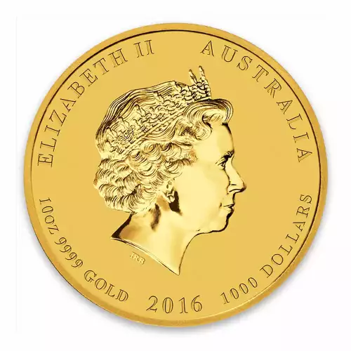2016 10oz Australian Perth Mint Gold Lunar II: Year of the Monkey (2)