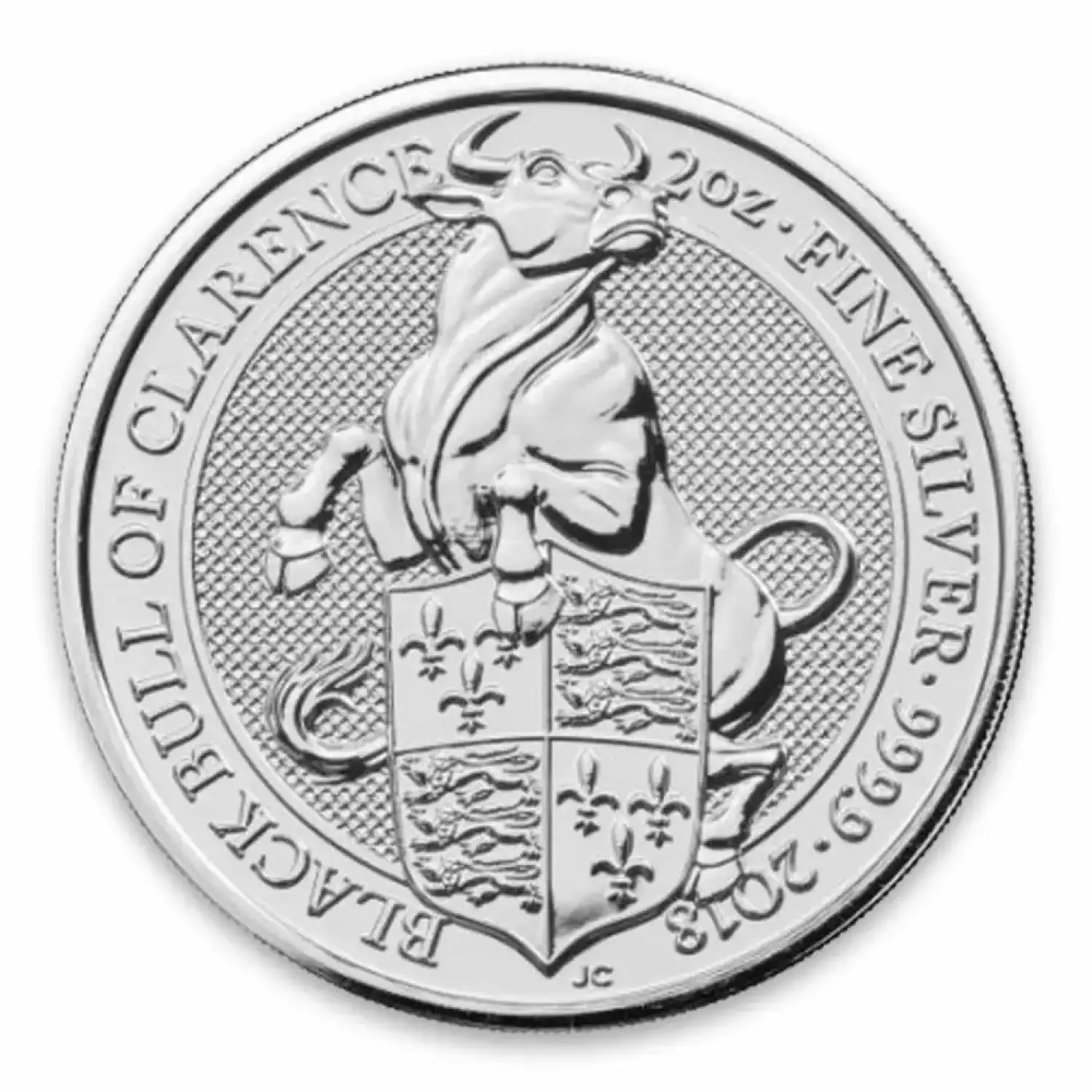2018 2oz Silver Britain Queen's Beast: The Black Bull of Clearence (3)