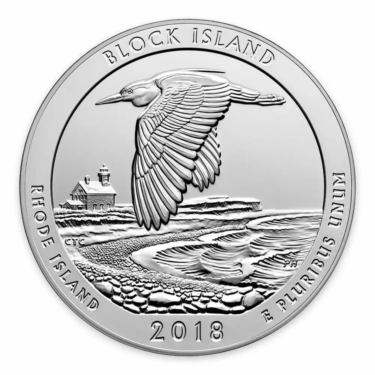 2018 5 oz America the Beautiful Silver Block Island National Wildlife Refuge of Rhode Island (2)
