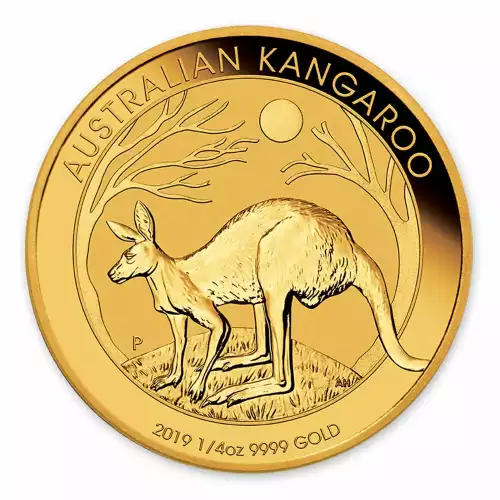 2019  1/4oz  Australian Perth Mint Gold Kangaroo (3)