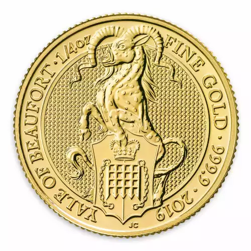 2019 1/4oz Britain Queen's Beast: The Yale of Beaufort (2)