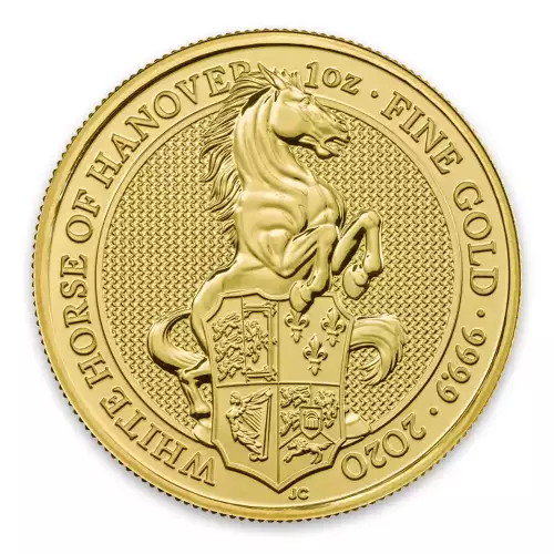 2020 1oz Gold Britain Queen's Beast - The White Horse of Hanover (2)
